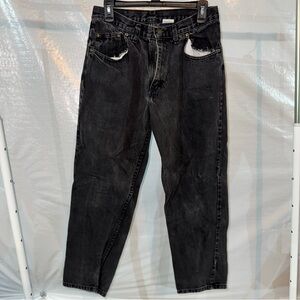 Men's Black Relaxed Jeans
